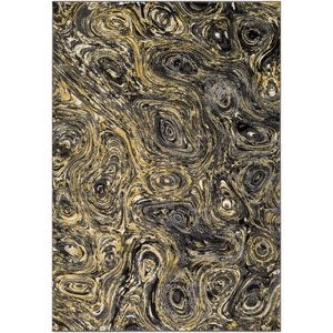 Callisto Yellow/Charcoal Area Rug