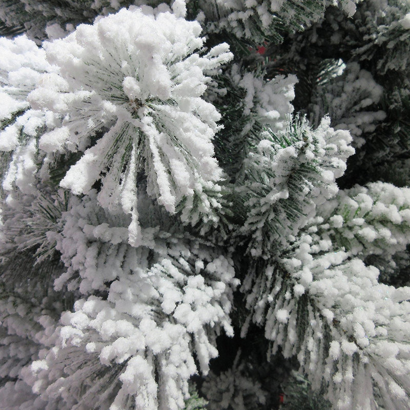 The Holiday Aisle Snow Dusted 8' Green Pine Artificial Christmas Tree