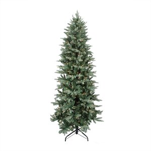 10' Washington Frasier Fir Slim Artificial Christmas Tree with Clear Lights