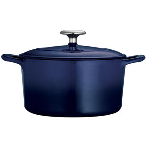 Gourmet Enameled 6.5 Qt. Cast Iron Round Dutch Oven