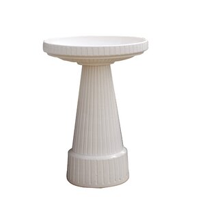 Burley Clay Glazed Universal Birdbath