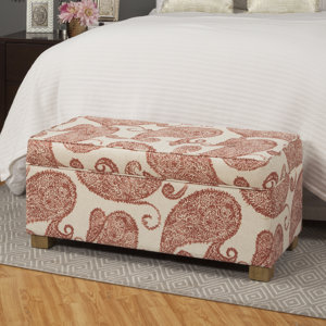 Aragon Upholstered Decorative Storage Ottoman