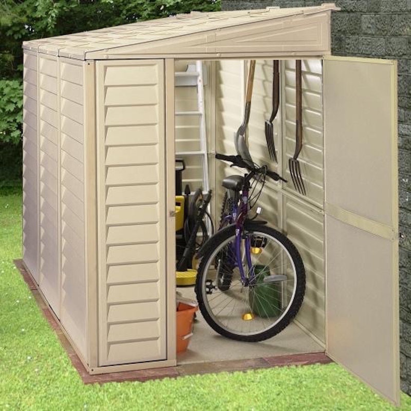 Duramax SideMate 4 ft. W x 8 ft. D Plastic Lean-To Storage 