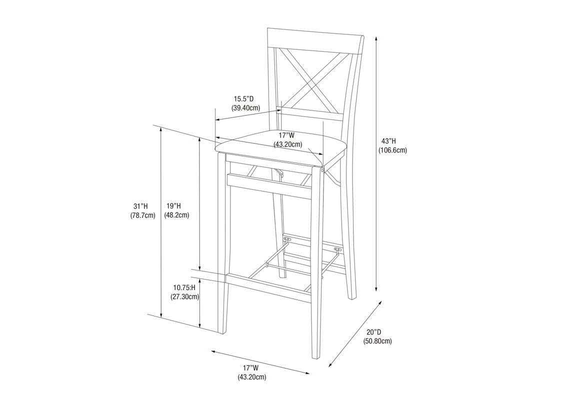 Andover Mills Clarke 30" Wood Bar Stool & Reviews Wayfair