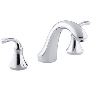 Fortu00e9 Sculpted Deck-Mount Bath Faucet Trim for High-Flow Valve, Valve Not Included