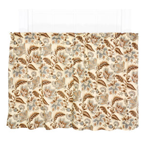 Fulton Floral Print Tailored Tier Curtain (Set of 2)