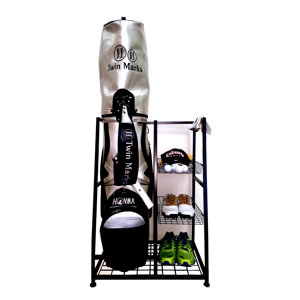 Single Bag Golf Organizer Freestanding Sports Rack