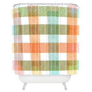 Zoe Wodarz Pastel Plaid Shower Curtain