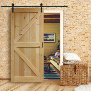 Barn Doors You Ll Love Wayfair Paneled Wood Unfinished Barn Door Without Installation Hardware Kit