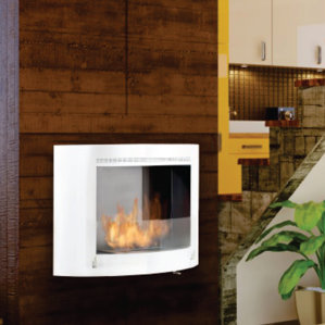 Olympia Wall Mount Ethanol Fireplace by Eco-Feu