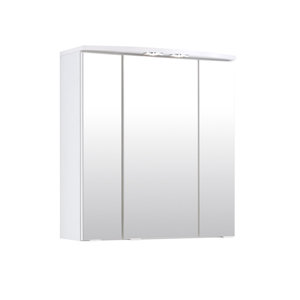 60 cm x 64 cm Spiegelschrank Parma mit Beleuchtu..