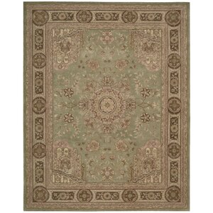 Lundeen Green Area Rug