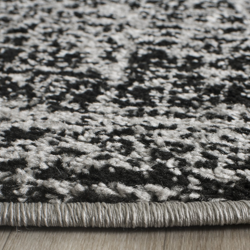 Trent Austin Design Costa Mesa Silver/Black Area Rug & Reviews Wayfair