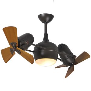 41″ Valerian 6-Blade Dual Ceiling Fan with Wall Remote