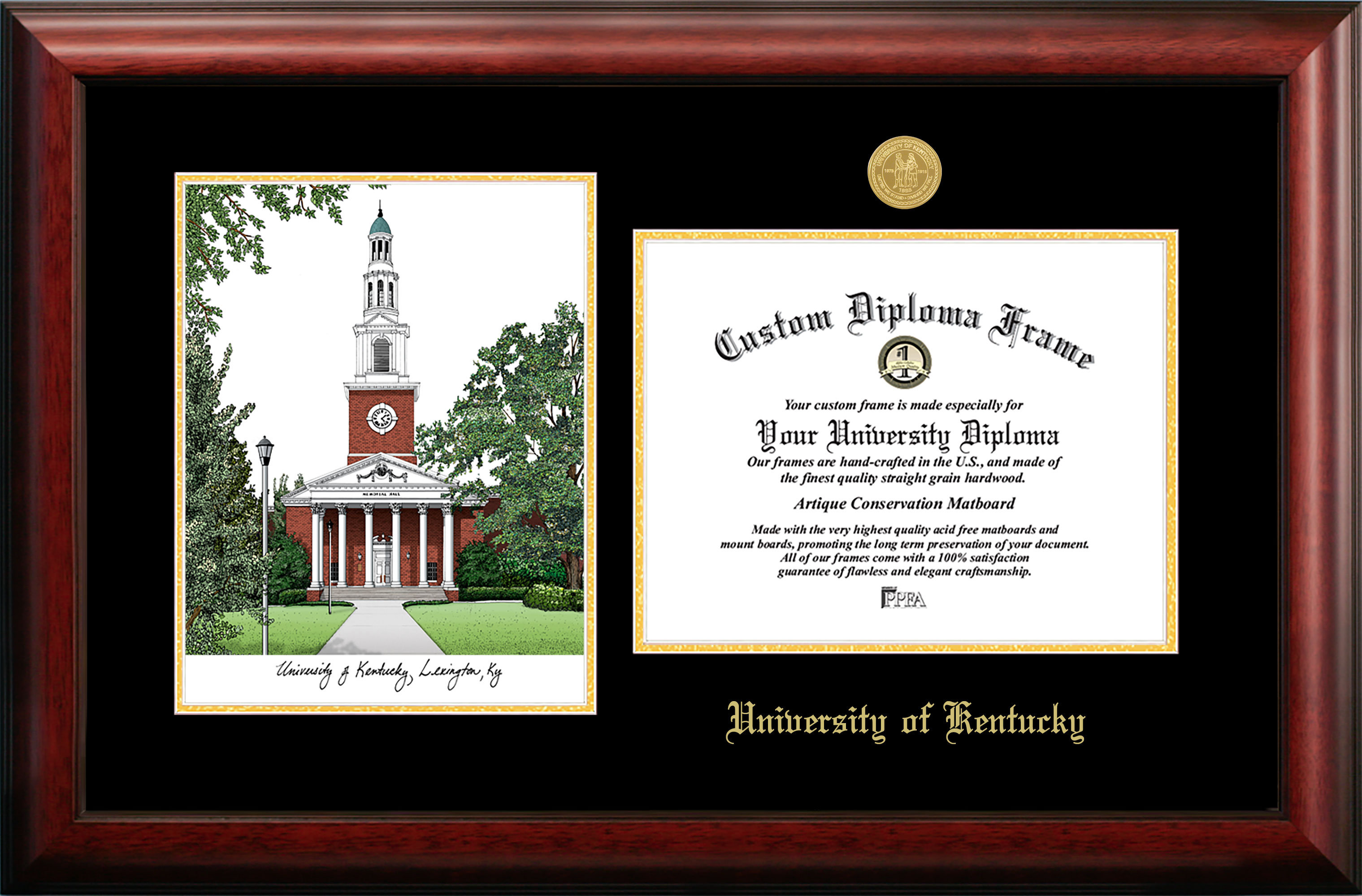 Campus Images University of Kentucky Wildcats Spirit Graduate Frame