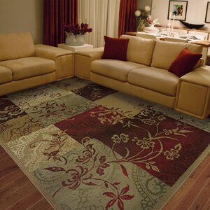 Sabanc Beige/Red Area Rug