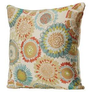 Delancy Aqua Throw Pillow