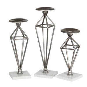 3 Piece Candle Stick Set