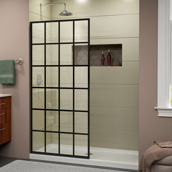 DreamLine Linea 34" x 72" Single Sliding Frameless Shower Door