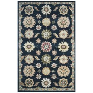 Wool Hand-Tufted Black/Green Area Rug