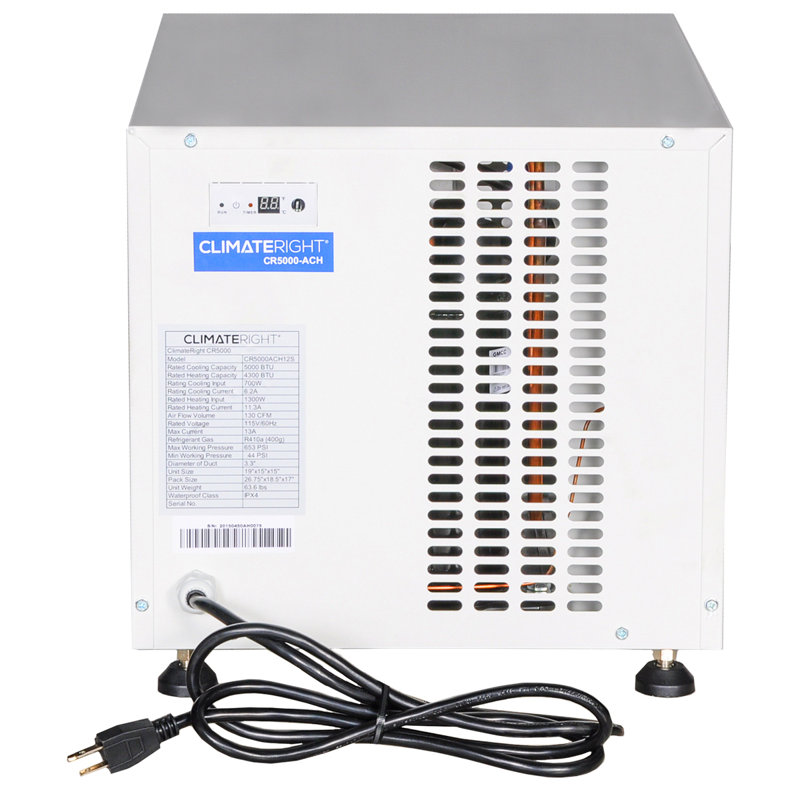 ClimateRight 5,000 BTU Portable Air Conditioner with Remote Wayfair