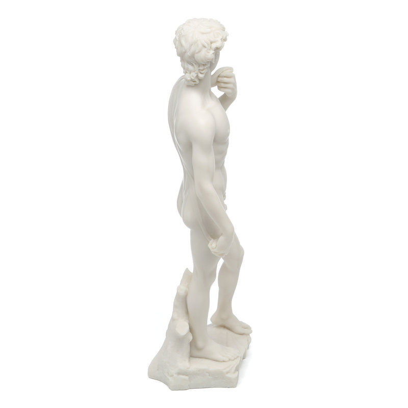 Astoria Grand Bonded Marble David Figurine & Reviews Wayfair