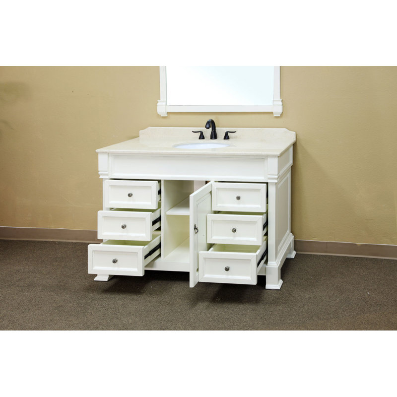Bellaterra Home Habersham 50 Single Bathroom Vanity Set Reviews Habersham 50 Single Bathroom Vanity Set