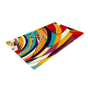 Danny Ivan Demy World Orange/Yellow Area Rug