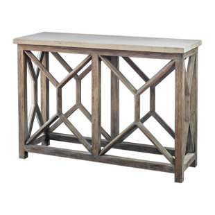 Stone Top Sofa Table Wayfair Niemann Stone Console Table