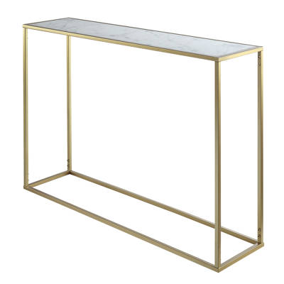 Theydon Faux Marble Console Table Reviews Allmodern Theydon Faux Marble Console Table