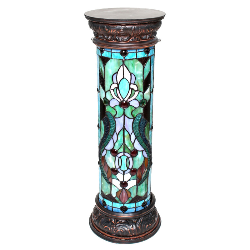 Astoria Grand Amboy Fleur de Lis Lit 30" Floor Lamp ...