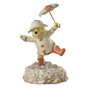 Disney Pooh Singing in the Rain Figurine