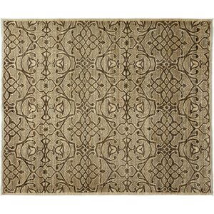 One-of-a-Kind Gabbeh Hand-Knotted Beige Area Rug