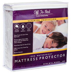 Hypoallergenic Waterproof Mattress Protector by Off To Bed
