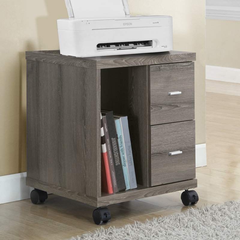 Monarch Specialties Inc Mobile Printer Stand With 2 Drawer Mobile Printer Stand With 2 Drawer