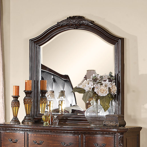 Astoria Grand Farrington Crowned Top Dresser Mirror Wayfair Astoria Grandfarrington Crowned Top Dresser Mirror