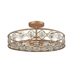 Elishia 8-Light Semi Flush Mount