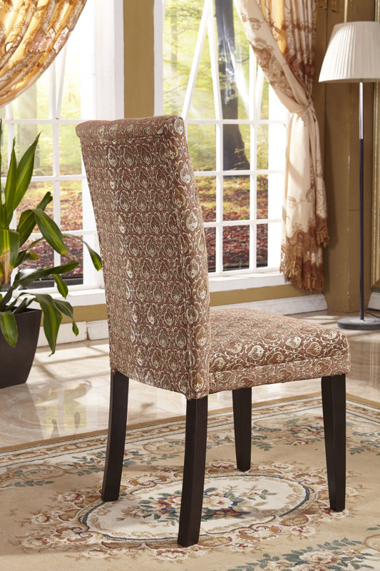 Bellasario Collection Elegant Damask Parsons Chair & Reviews Wayfair