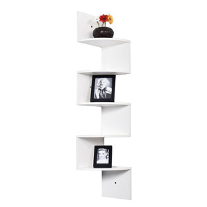 Large 5 Tiers Corner Wall Shelf