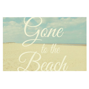 Alison Coxon 'Gone to the Beach' Doormat