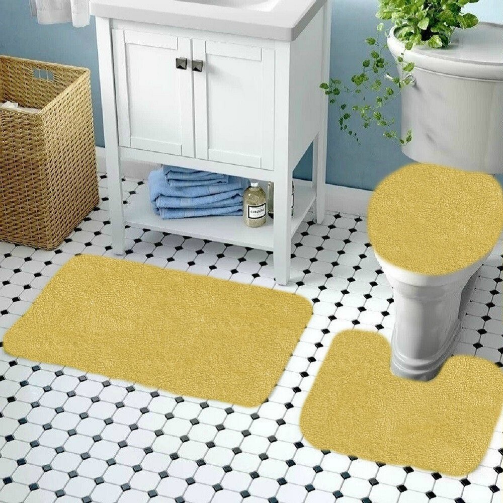 Symple Stuff 3 Piece Bath Rug Set Reviews Wayfair