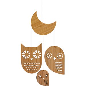 Owl Family Bamboo Mobile