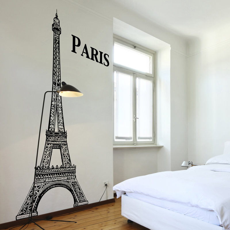 wallpops! home decor line eiffel tower wall decal | wayfair