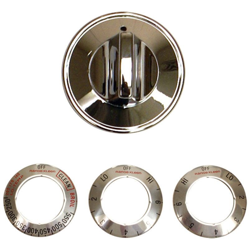 Range Kleen 10 Piece Universal Wall Oven Single Replacement Knob Kit