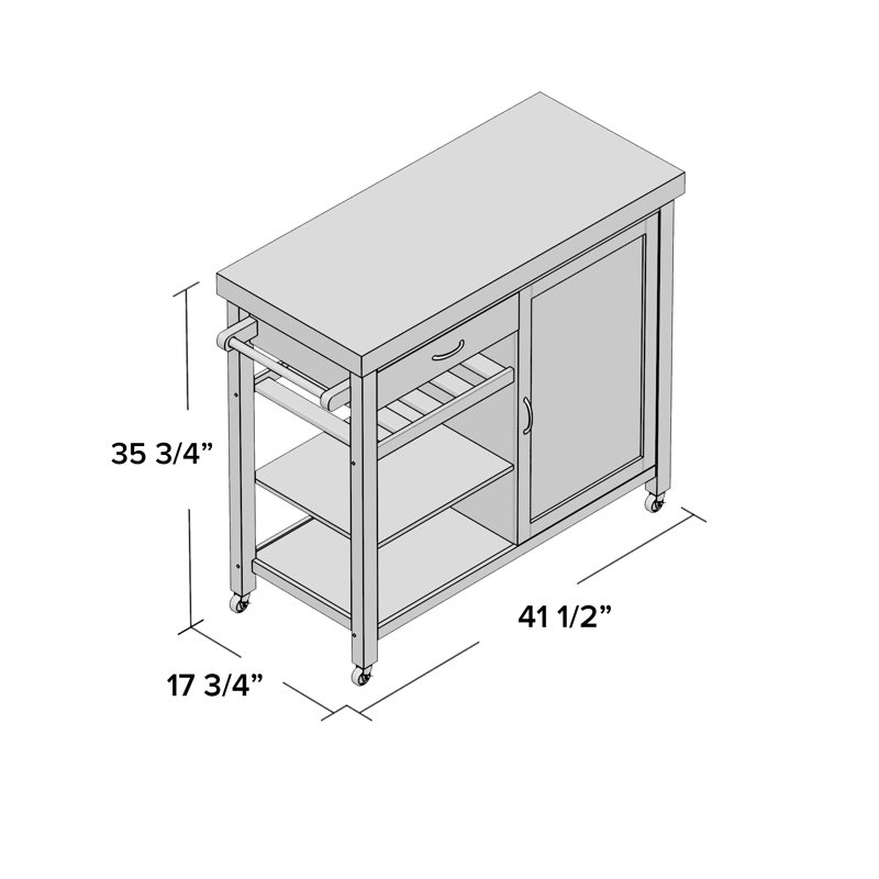 Beachcrest Home Lake Hamilton Kitchen Island & Reviews Wayfair.ca