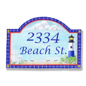 Personalized House 2-Line Wall Address Plaque