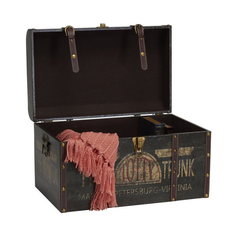 Williston Helina Large Vintage Decorative Home Storage Trunk
