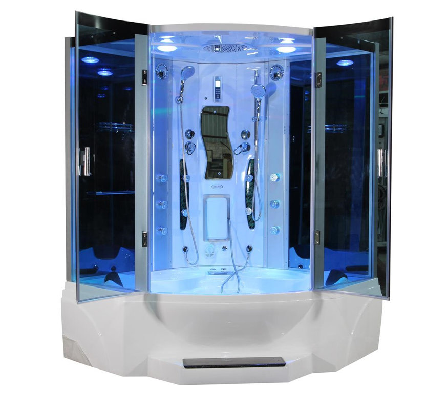 Eagle Bath Pivot Door Steam Shower Enclosure Unit & Reviews Wayfair