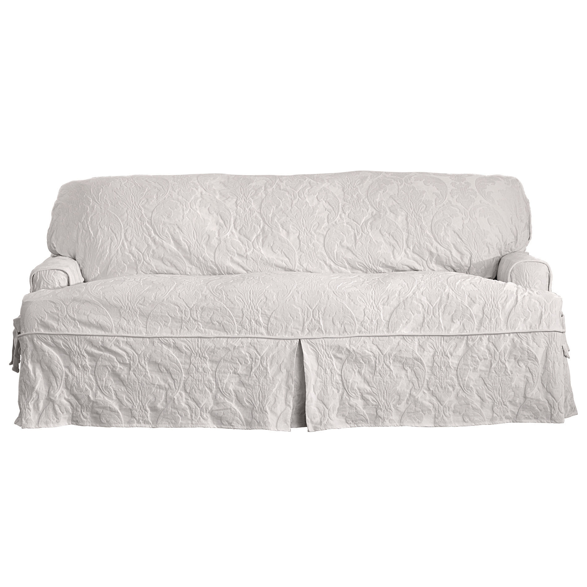 Sure Fit Matelasse Damask T Cushion Sofa Slipcover Reviews