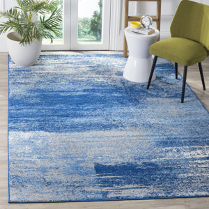 Costa Mesa Silver/Blue Area Rug